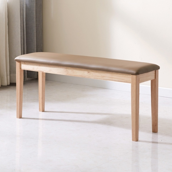 블레스가구 BF 고무나무 식탁 1200 (의자2개+벤치1개)_이미지