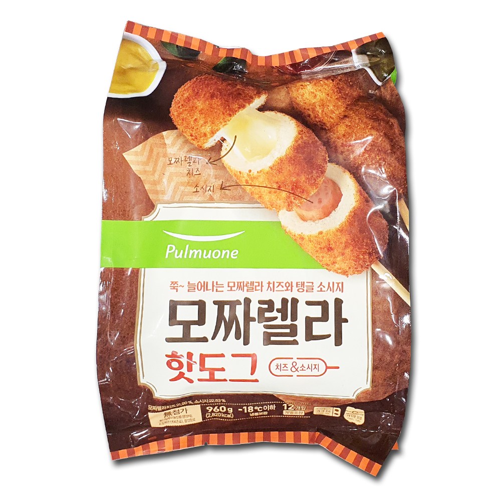 풀무원 생가득 모짜렐라 핫도그 80g (12개)_이미지