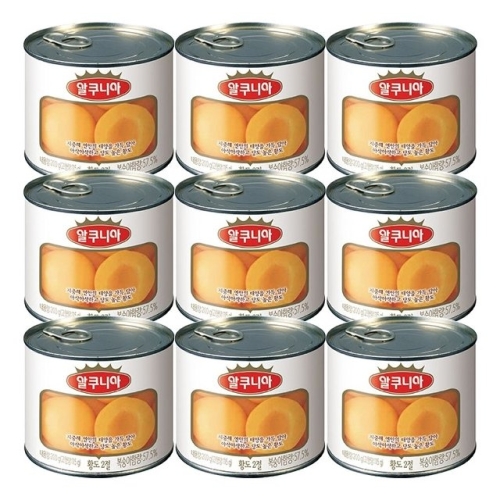 농심 알쿠니아 황도 2절 200g (9개)_이미지
