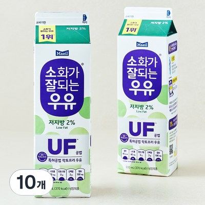매일유업 소화가 잘되는 우유 저지방 930ml (10개)_이미지