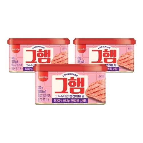 SPC삼립 런천미트 그햄 200g (3개)_이미지