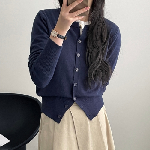 기타 베이직 라운드넥 가디건 C24DCD876_이미지