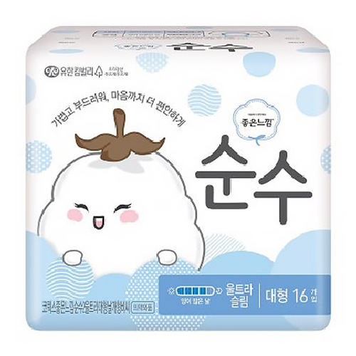좋은느낌 순수 울트라슬림 대형 16개 (18팩(288개))_이미지