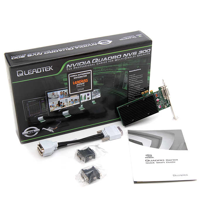 NVIDIA 쿼드로 NVS 300 512MB PCI-E x1 리더스시스템즈_이미지