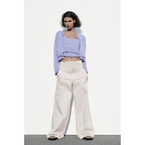 자라 독일 레이스가 달린 니트 카디건 104404