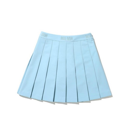 말본골프 스크립트 플리츠 스커트 M2422PSK11SBL