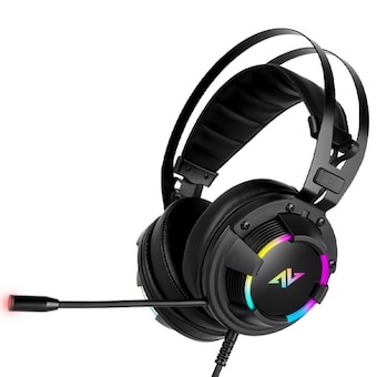 앱코 <b>ABKO</b><b>NCORE</b> B500M ENC 가상 7.1 RGB 스펙트럼 3D 멀티 플랫폼 게이밍 헤드셋