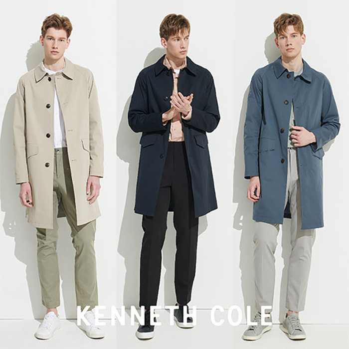 케네스콜 남 라글란 트렌치 코트 HKPSCCT110P