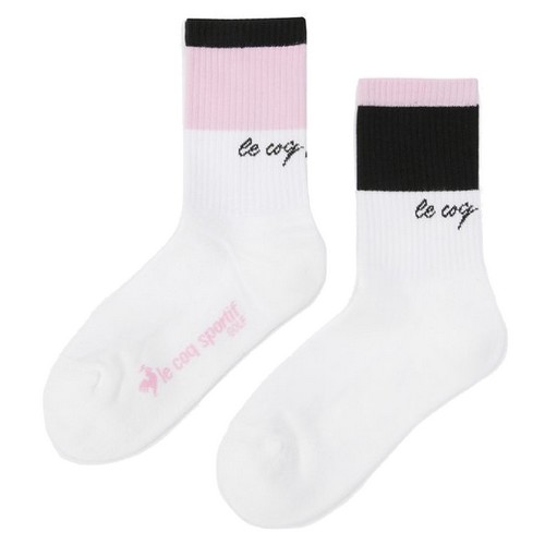 컬러배색 미들 삭스 GP322LSO91_PINK