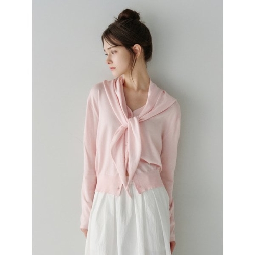 포토리뷰 Multi-way Shawl Scarf Cardigan Light Pink AT6CDA008LP 654621