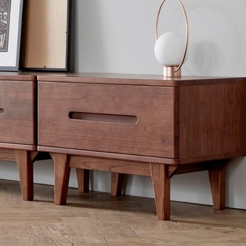 핀란디아 오로라 월넛 원목 보조거실장_이미지