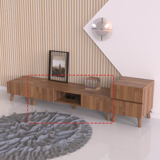 우아미가구  소노라 비디오 거실장 1200