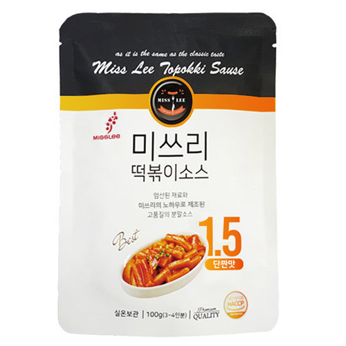 미쓰리 떡볶이 분말소스 단짠맛 1.5 50g (10개)_이미지