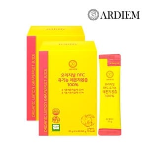 아르디엠 오리지널 NFC 유기농 <b>레몬</b>자몽<b>즙</b> 100% 20g 14포