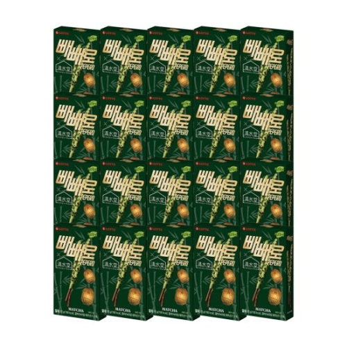 롯데제과 빼빼로 말차 37g (20개)