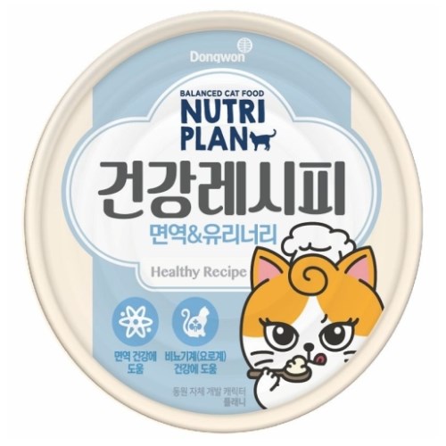 캣 건강레시피 면역&유리너리 캔 90g