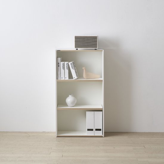 로넌 화이트 3단 책장 600