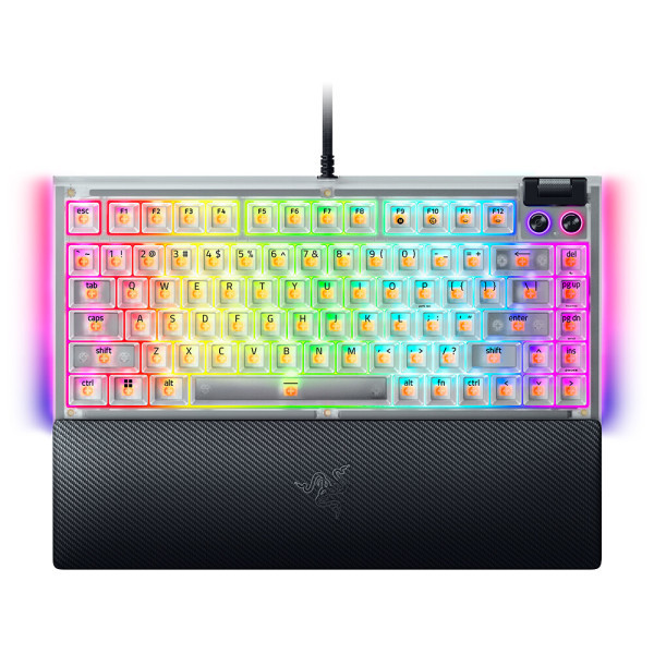 Razer BlackWidow V4 75% 기계식 Phantom White