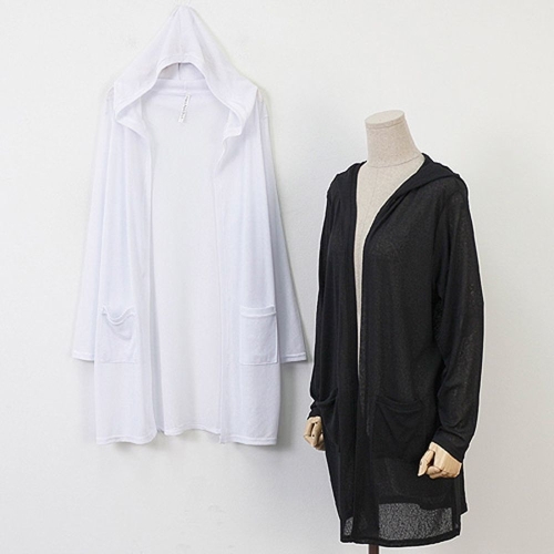 아이우먼 빅사이즈썸머가디건 0175L507 후디쿨가디건 HG_이미지