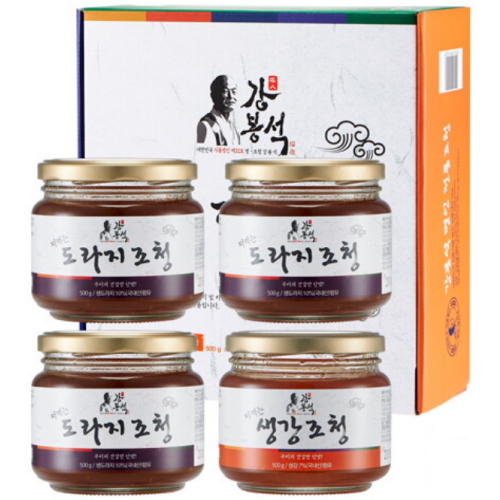 두레촌 강봉석 명인 도라지/생강조청 500g 4개입 선물세트