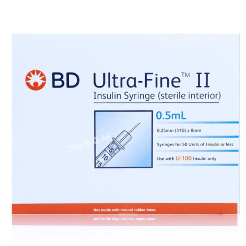 벡톤디킨슨 BD 울트라파인2 인슐린 주사기 31G 8mm 1ml (300개)_이미지