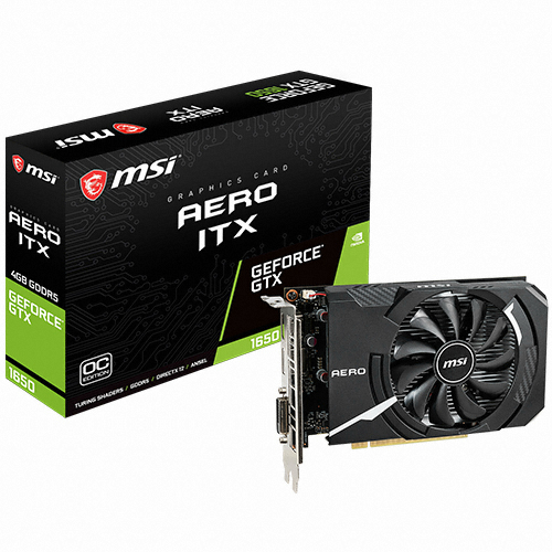 MSI 지포스 GTX 1650 에어로 ITX OC D5 4GB_이미지