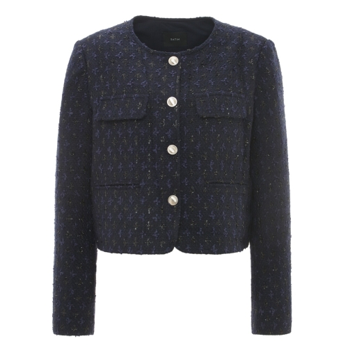 노카라 캐주얼 트위드 자켓 S261H151