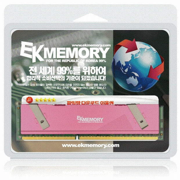EKMEMORY DDR3-1600 1.35V 인디핑크
