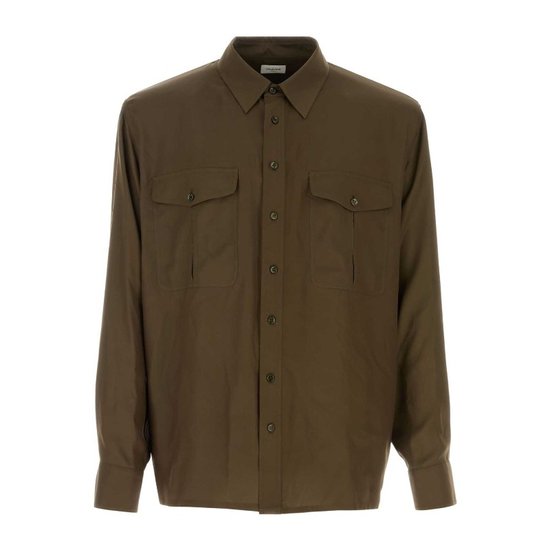 체스트 플랩 포켓 실크 셔츠 854249Y1L27 1302