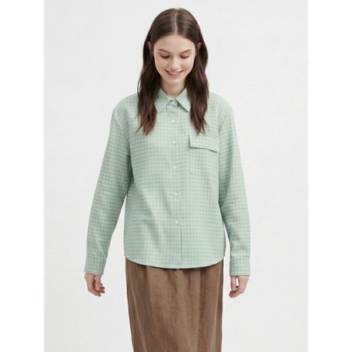 샵앤 여성 카라넥 구김적은 체크 루즈핏 셔츠 NARU-WSH-21141 35766889