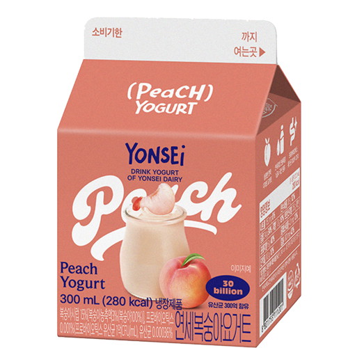 연세유업 연세 복숭아 요거트 300ml (20개)_이미지