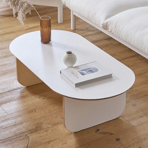 세레스홈 밀크 타원형 거실테이블 (120x60cm)_이미지