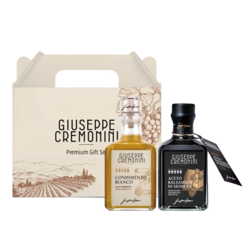 올리타리아 쥬세페크레모니니 화이트발사믹 250ml + 5그레이프 발사믹 250ml 선물세트 (1개)