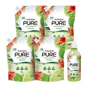 퓨어 주방세제 버진모히토 750ml + 리필 1L