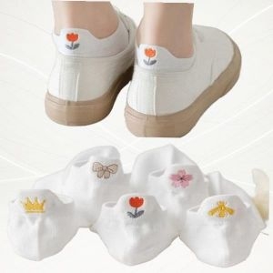 홀리지 5켤레세트 아로스 뒷목 포인트 심플한 발목양말 1178360_이미지