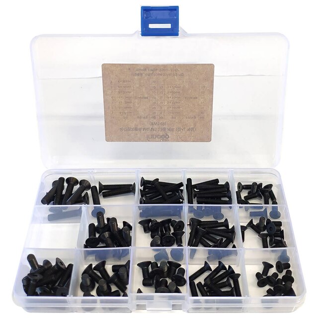 이노공구 육각렌치볼트 접시머리 메탈 13종 세트 M4/M5 W149 (130pcs)