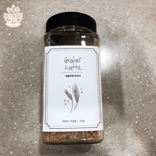 지내들 새싹보리곡물라떼 파우더 200g_이미지