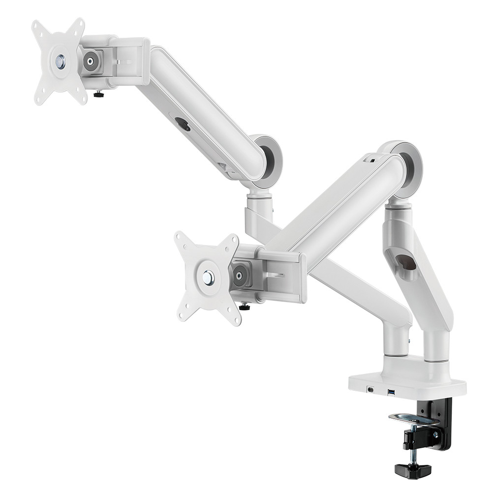 엔산마운트 N-SAN OS-25 심플 듀얼 슬라이딩 모니터암