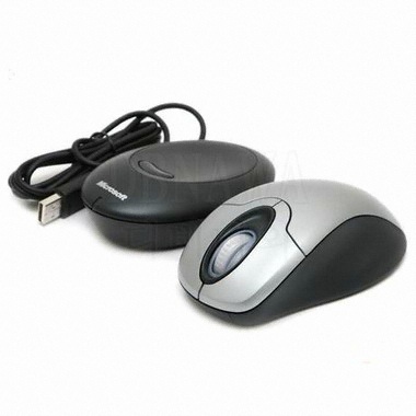 Microsoft 무선 Optical Mouse 실버블랙 (정품벌크)_이미지