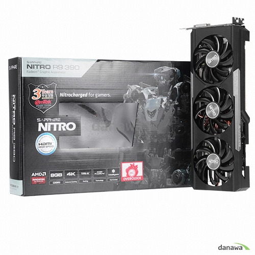 SAPPHIRE 라데온 R9 390 NITRO OC D5 8GB Tri-X