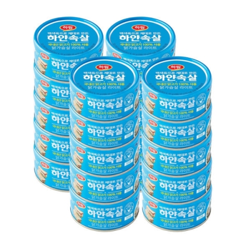하림 하얀속살 닭가슴살 라이트 150g (20개)_이미지
