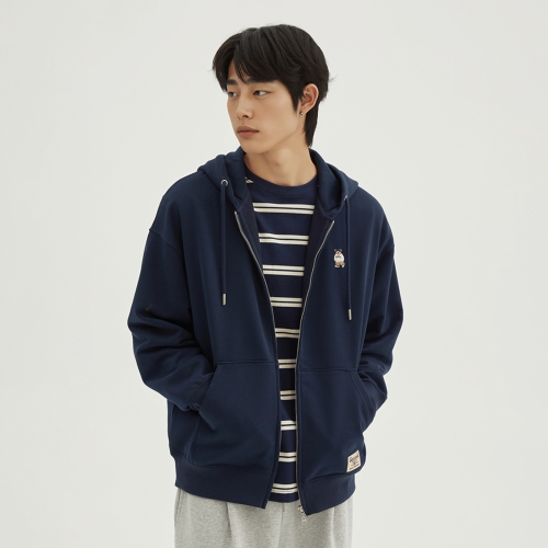 스파오 우디 자수 후드집업SPMZF49CY1 SPMZF49CY1_이미지