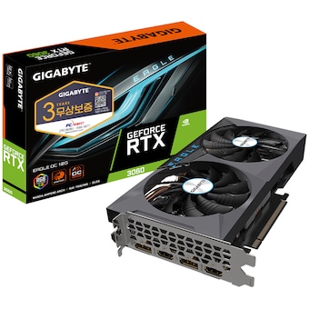 GIGABYTE 지포스 RTX 3060 EAGLE OC D6 12GB 피씨디렉트