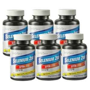 조아제약 셀레늄 200 500mg 100정 (6개)
