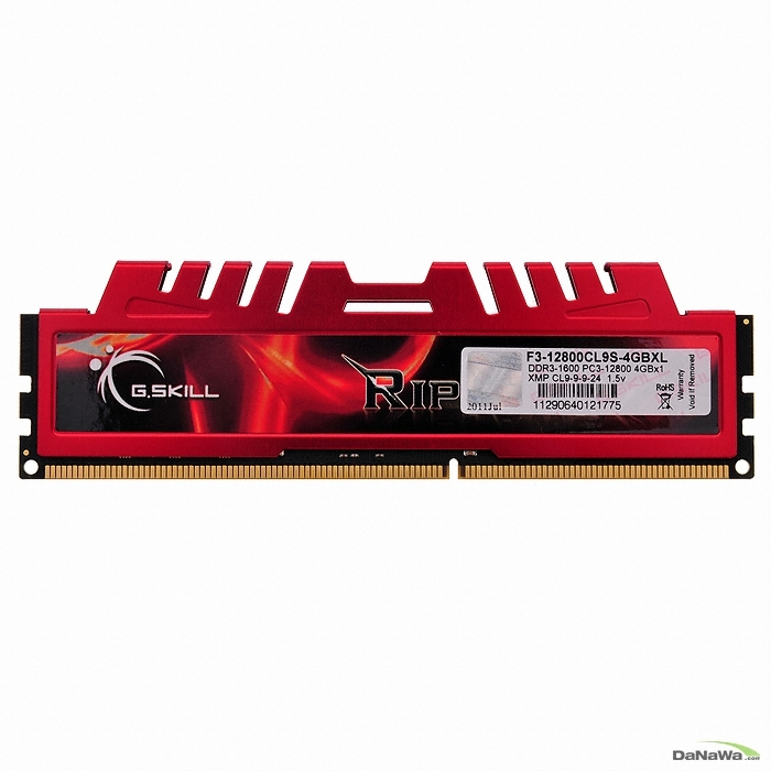 G.SKILL DDR3-1600 CL9 RIPJAWS XL 티뮤 (4GB)_이미지