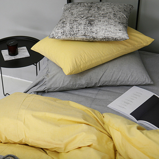 마이홈스타일리스트 옐로우선염 무지 베개커버 (70x50cm)_이미지