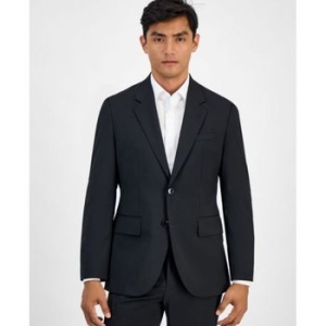 휴고보스 HUGO by 맨즈 Modern-Fit 솔리드 울 블렌드 Suit Separate 자켓 블랙 22380893 92389_이미지