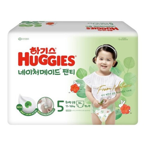 하기스 2024 네이처메이드 팬티형 5단계-공용 (102매)_이미지