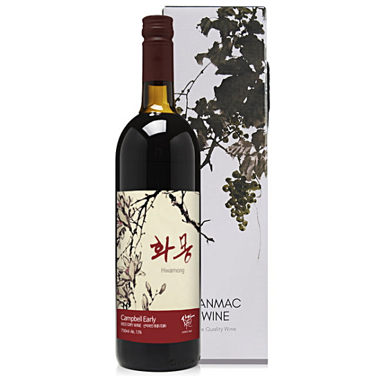 산막와이너리 화몽 드라이 와인 750ml (1개)