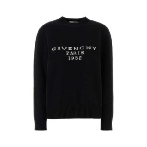 지방시 Black wool blend sweater BW90VD4ZSN 001 BLACK